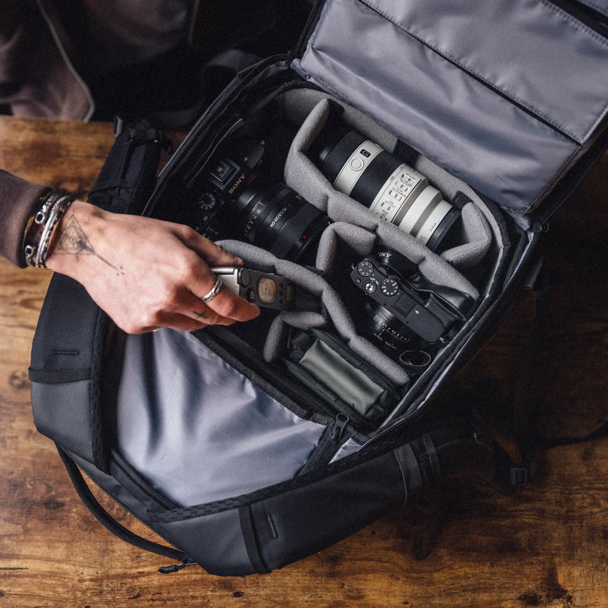 PRVKE Pocket 31L In Black - Image 12