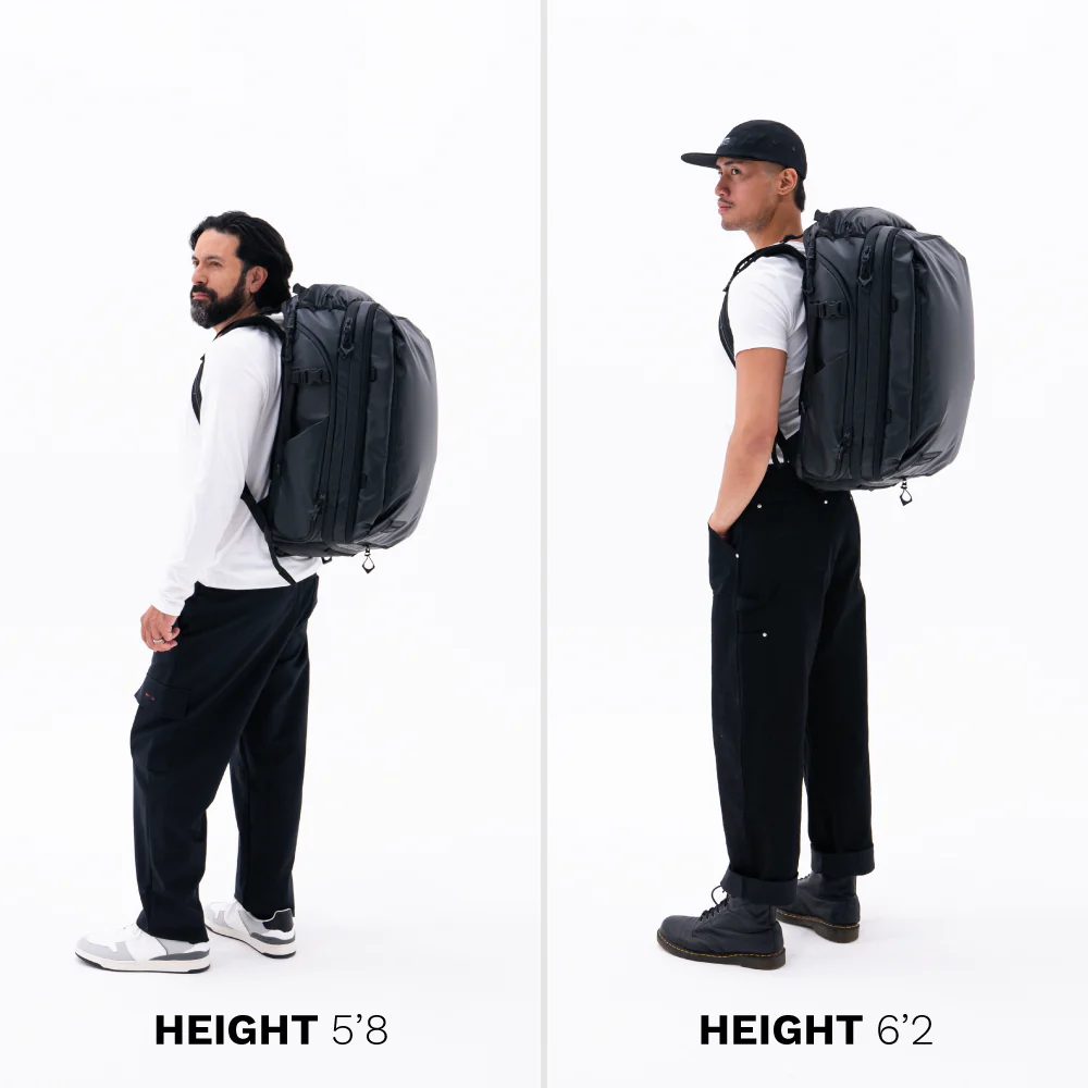 TRANSIT Travel Backpack 45L in Black - Image 11