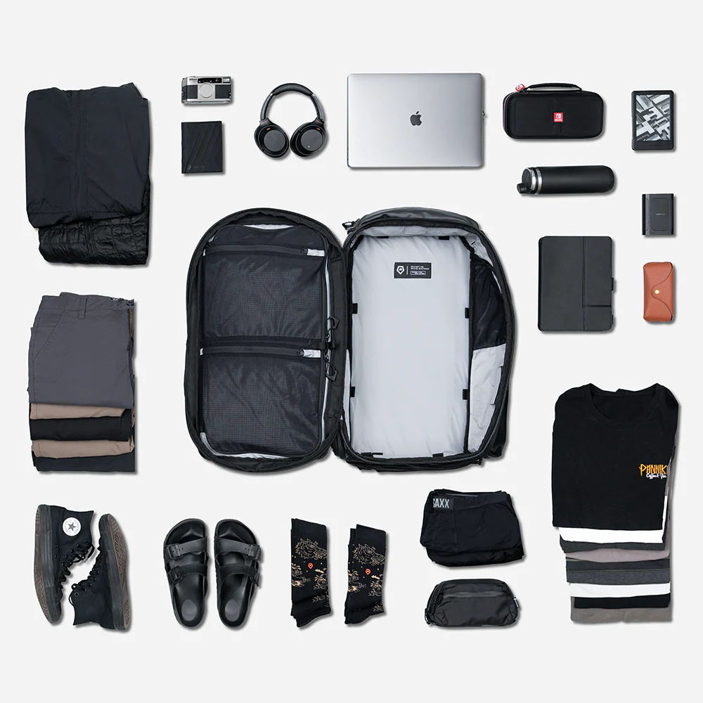 TRANSIT Travel Backpack 45L in Black - Image 3