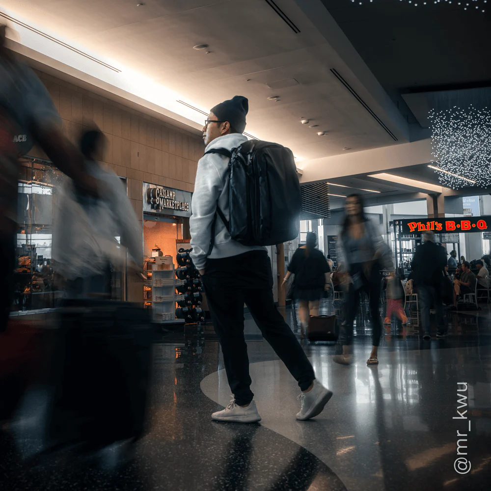 TRANSIT Travel Backpack 35L in Black - Image 7