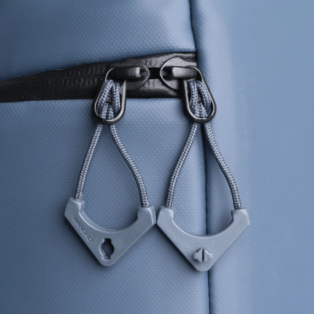 WORRYLESS™️ Locking Zipper Pullers in Aegean Blue - Image 3