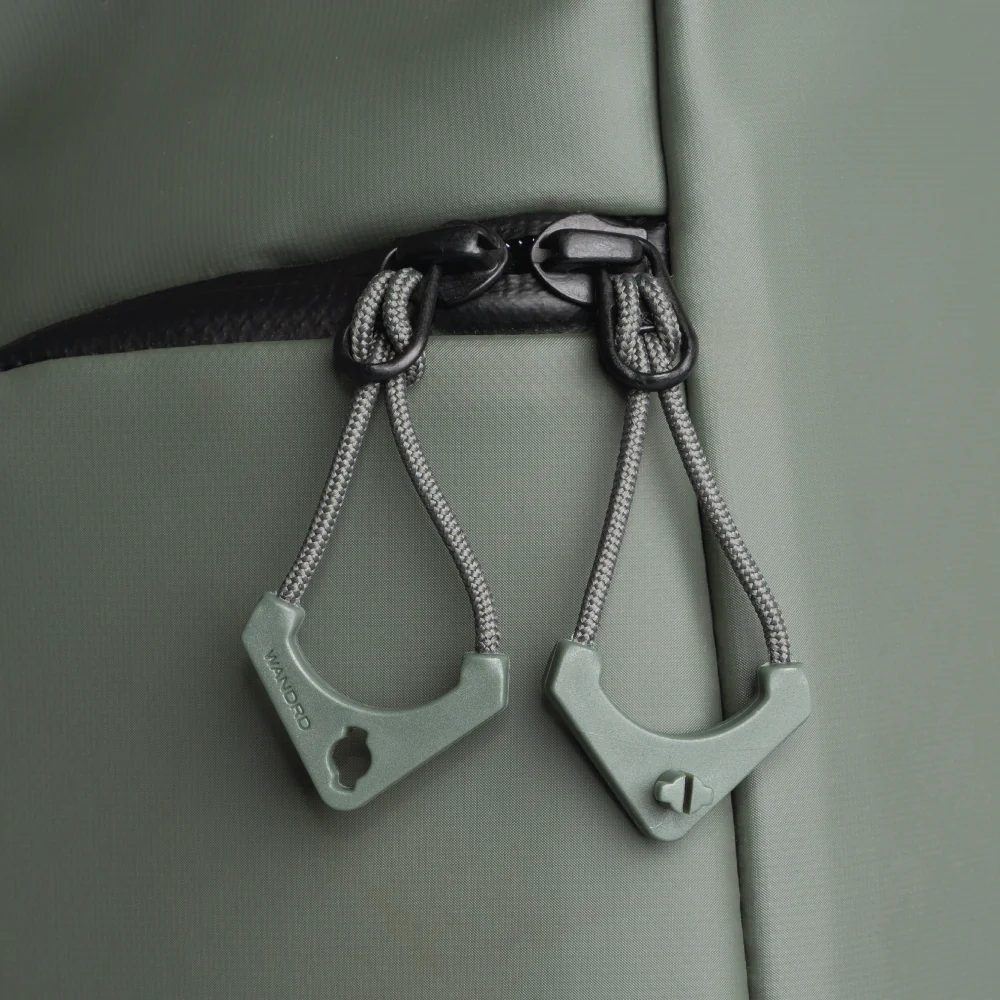 WORRYLESS™️ Locking Zipper Pullers in Wasatch Green - Image 3
